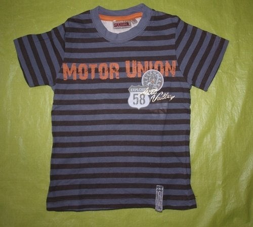 Grijs Gestreept T-Shirt Sandsoil (92), Kinderen en Baby's, Gebruikt, Ophalen of Verzenden, Sandsoil, Shirt of Longsleeve