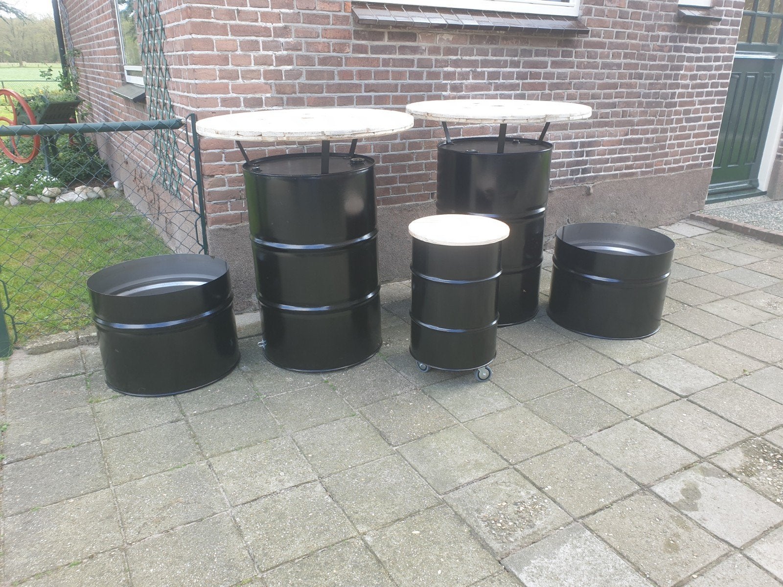 Statafel van olievat - Diverse uitvoeringen, Ophalen of Verzenden, Nieuw