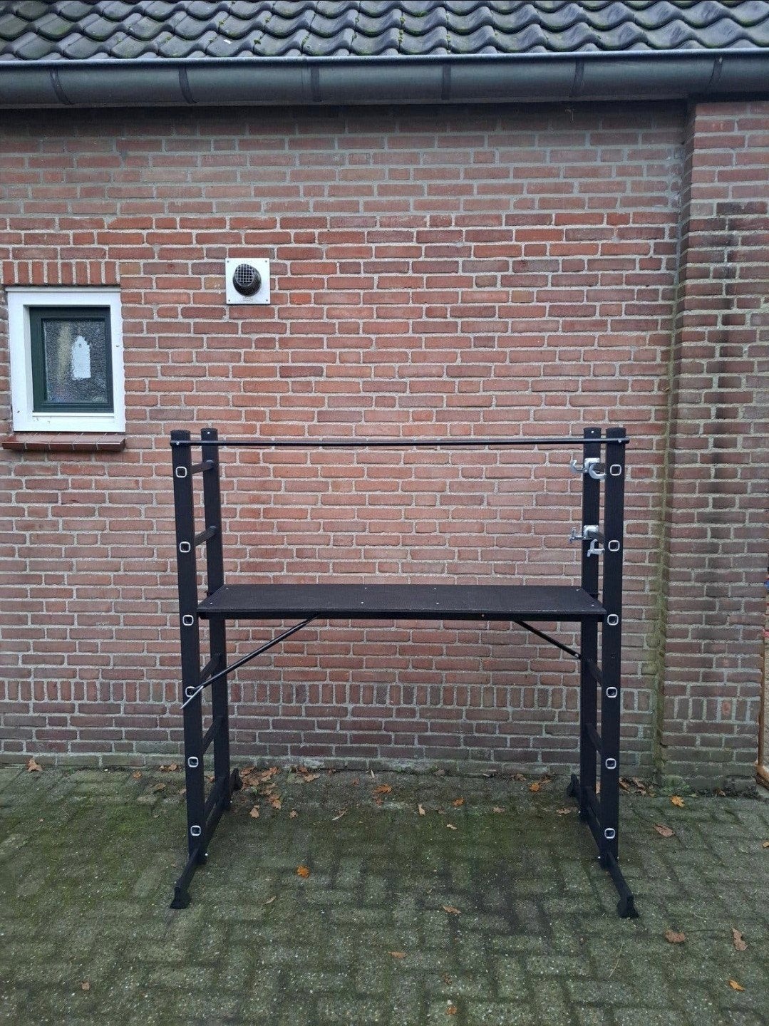 Aluminium kamersteiger multifunctionele ladder 2x6 treden, Ophalen, Nieuw, Rolsteiger of Kamersteiger, Minder dan 2 meter