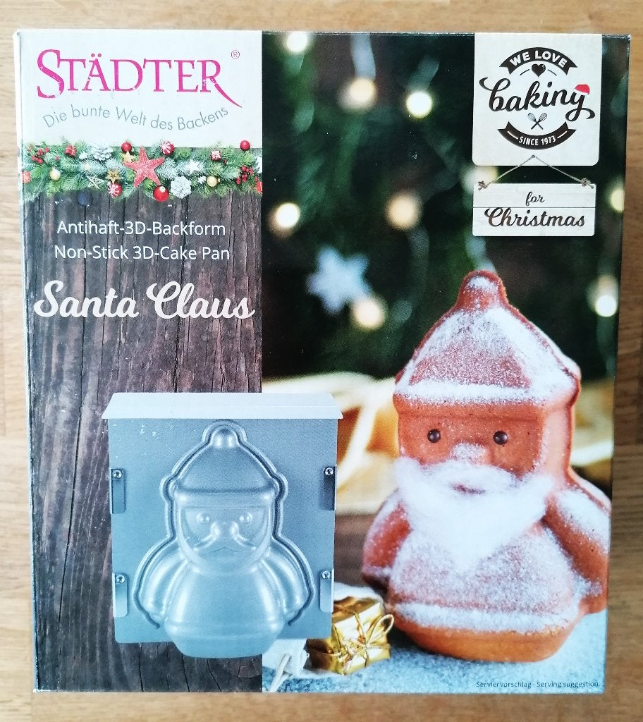 Städtler Kerstman 3d bakvorm, anti aanbak; nieuw/ongebruikt., Diversen, Ophalen of Verzenden, Nieuw