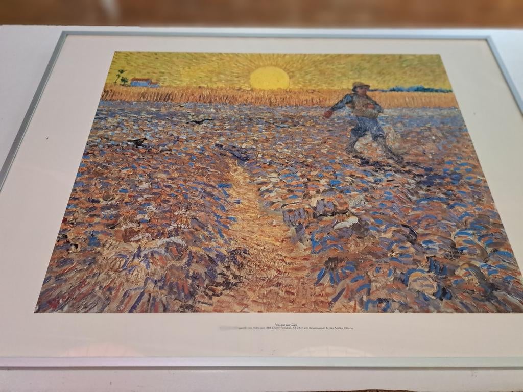Vincent van Gogh Zaaier met ondergaande zon, Bijen