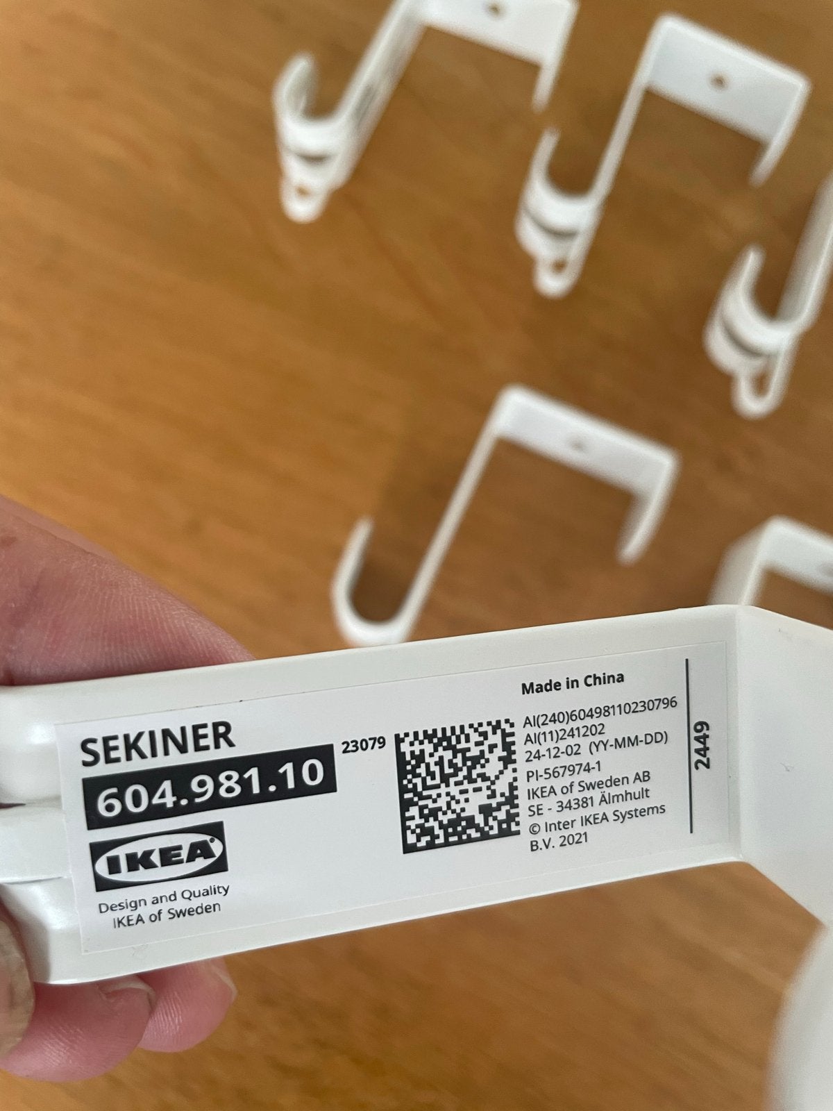 IKEA Sekiner Over-de-deur Haken (7 stuks), Wandhaken, Ophalen of Verzenden, Zo goed als nieuw, Minder dan 100 cm