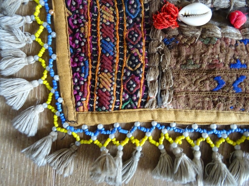 Vintage tapijt Afghanistan Afghaans kleed tafelkleed 108x72, Ophalen of Verzenden