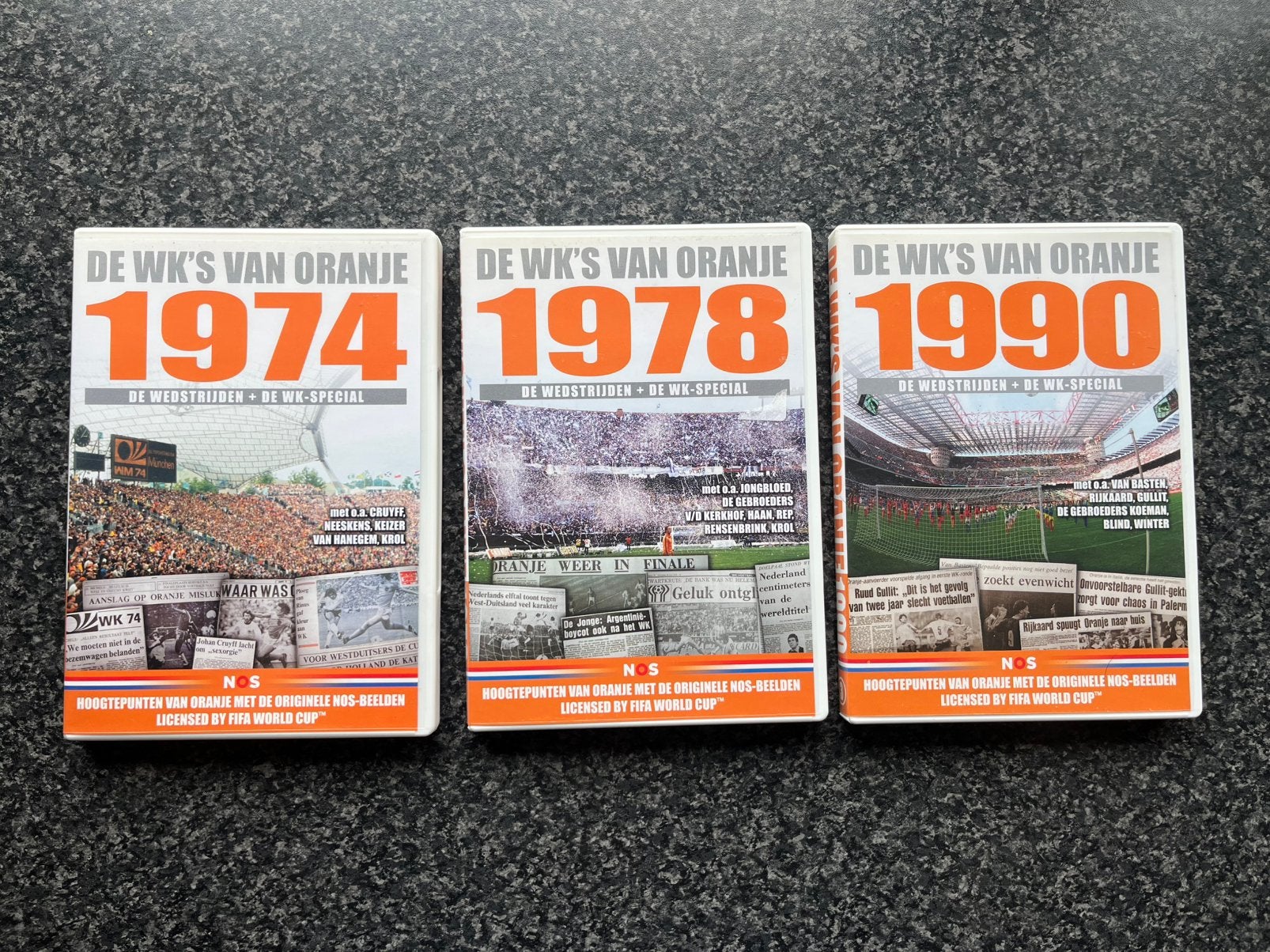 3 dvd’s WK van Oranje 1974  1978 1990, Ophalen of Verzenden