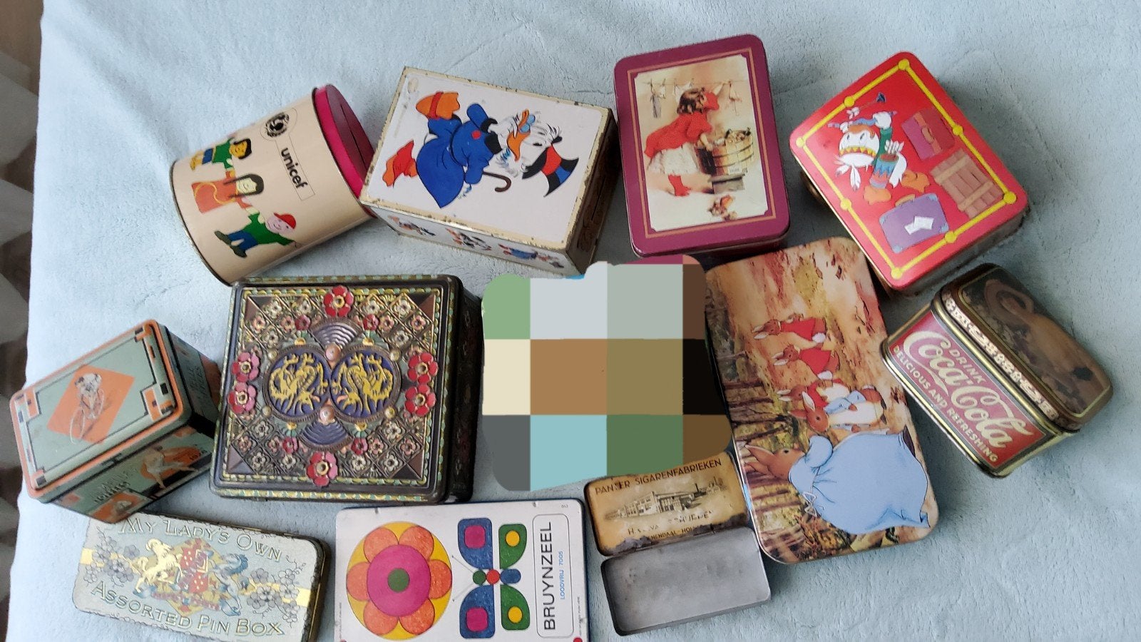 Oud retro blikken o.a Walt Disney Nederlands en Engelse blik, Verzamelen, Ophalen of Verzenden