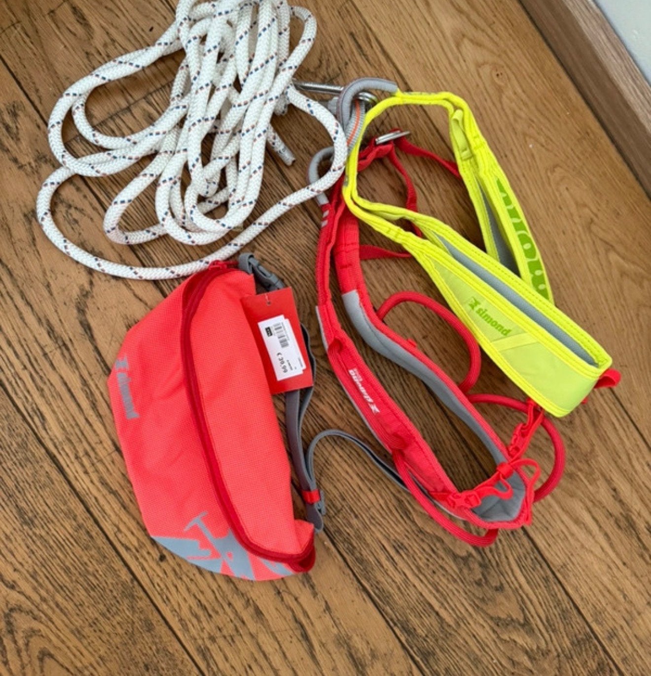 Klimuitrusting: Klimgordel, Touw en Pofzak, Sport en Fitness, Ophalen of Verzenden, Nieuw, Klimsport-accessoire