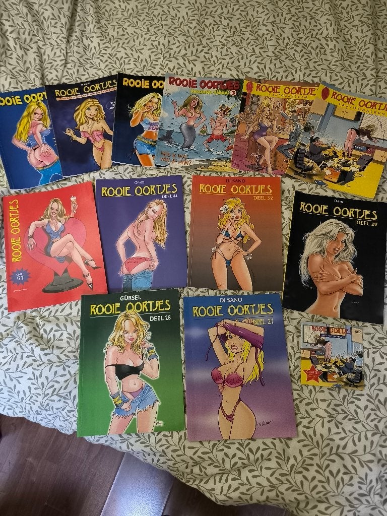 Rooie oortjes diverse stripboeken  (18+), Boeken, Stripboeken, Meerdere stripboeken, Ophalen of Verzenden, Zo goed als nieuw