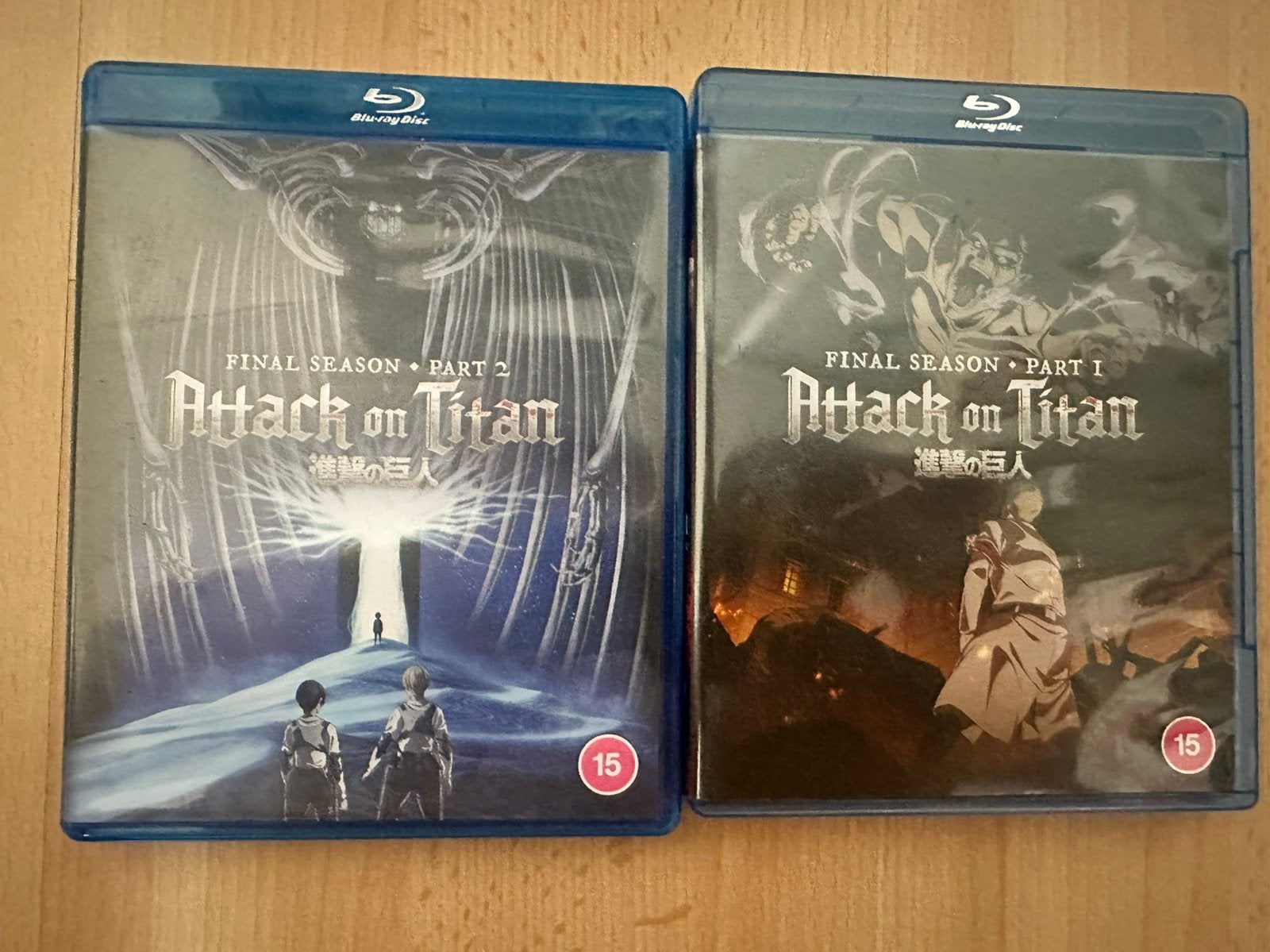Attack on Titan Final Season Anime Bluray Compleet!, Ophalen of Verzenden, Zo goed als nieuw, Tv en Series