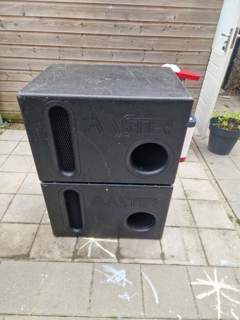 Master audio sw18b subs, Subwoofer, Zo goed als nieuw, 120 watt of meer, Ophalen