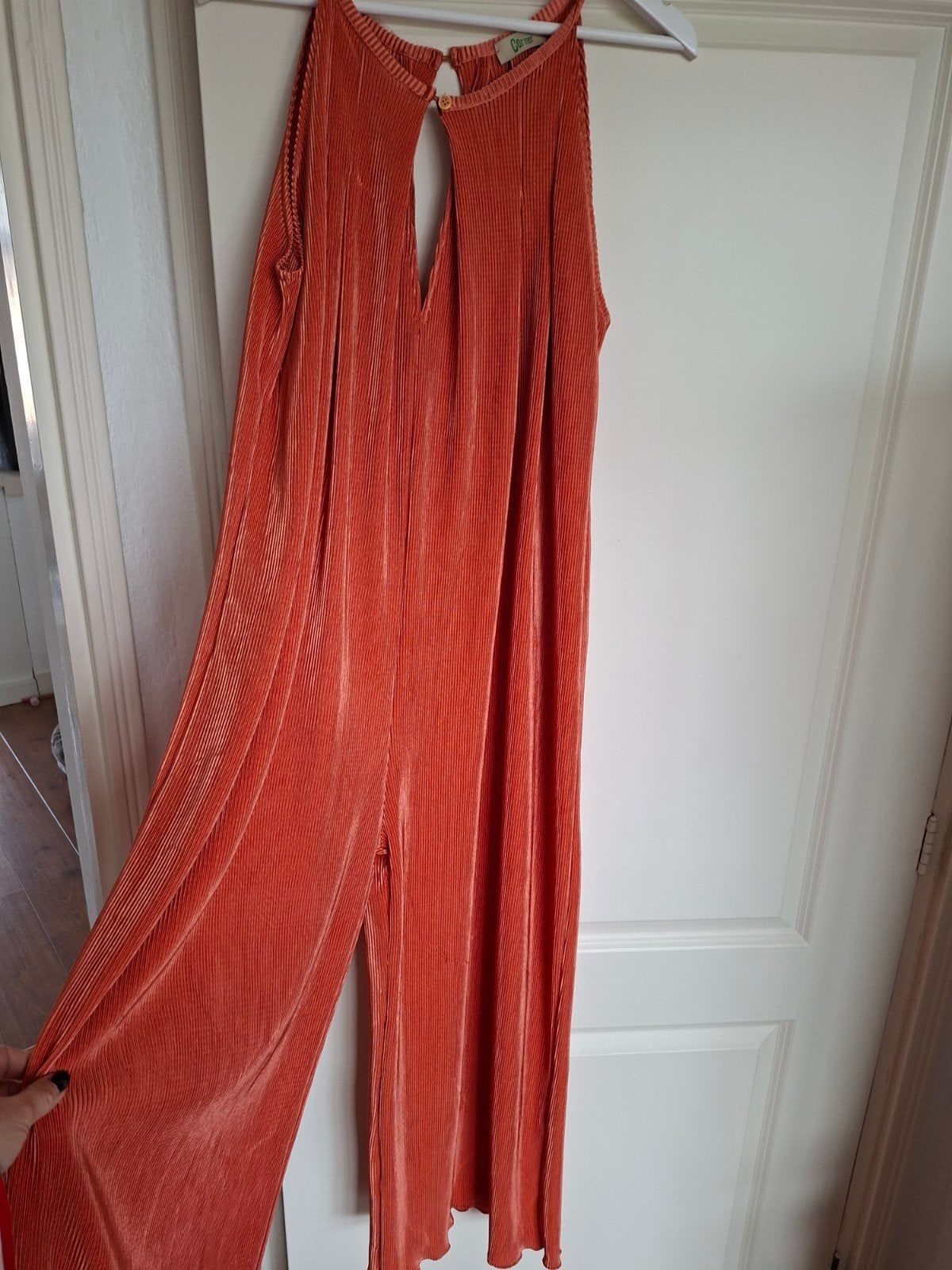 Mouwloze Jumpsuit met Wijde Pijpen - Corner, Maat 38/40 (M), Oranje, Ophalen of Verzenden, Corner