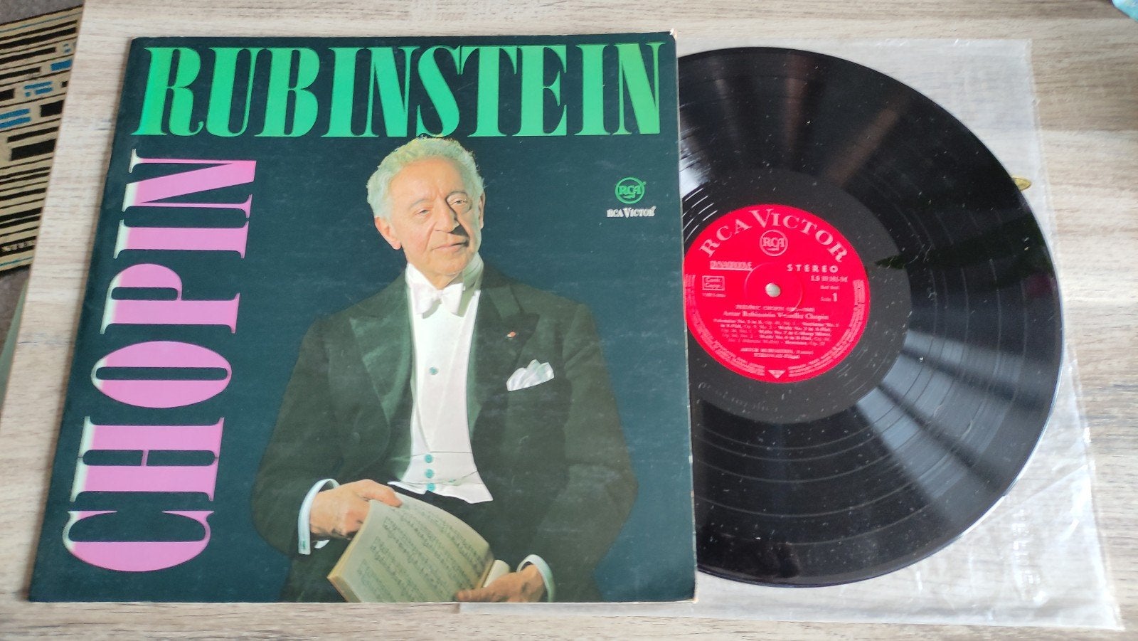 Rubinstein Chopin lp, Ophalen of Verzenden, Zo goed als nieuw, 12 inch