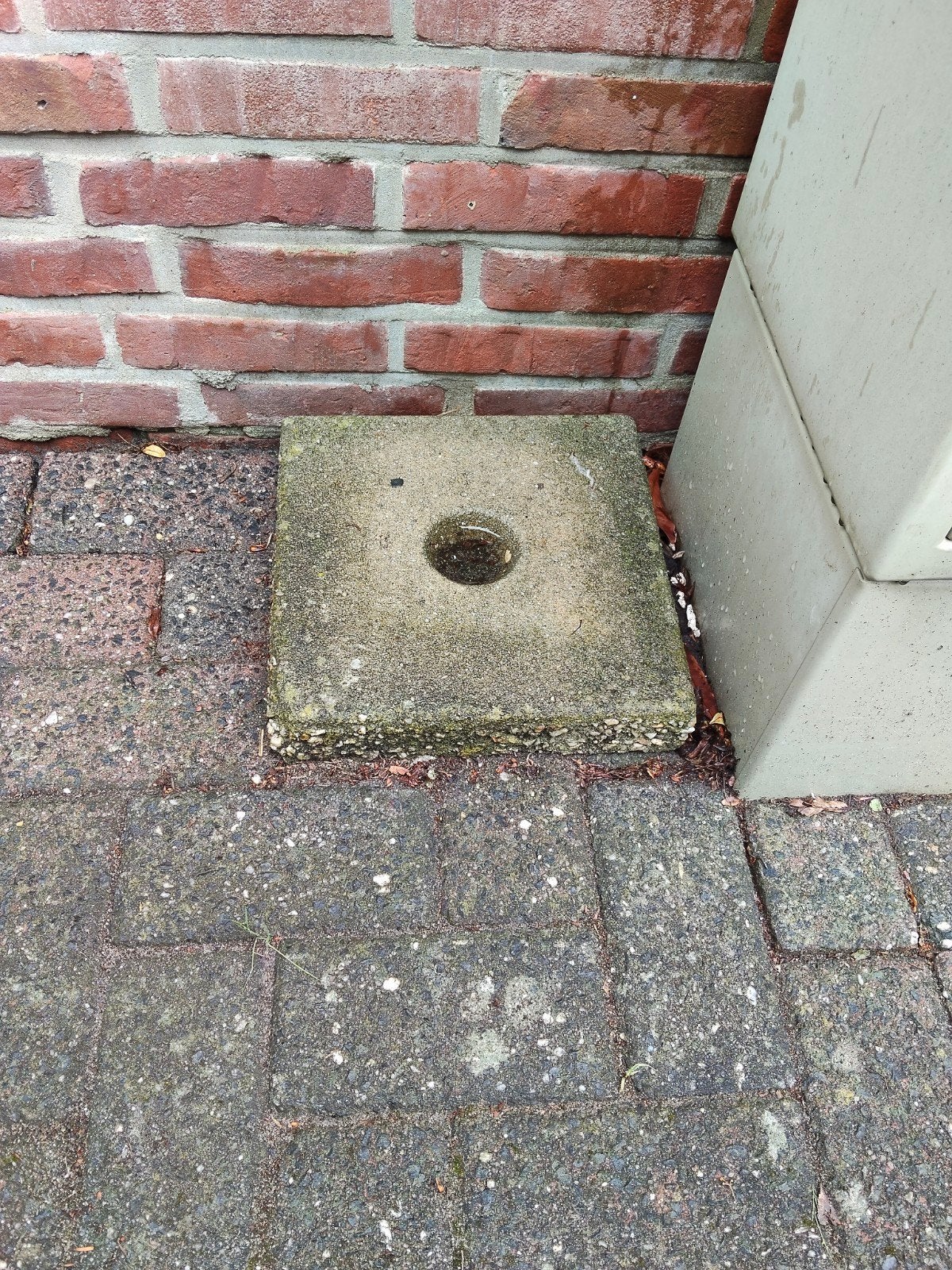 Knikker tegel, Tuin en Terras, Parasols, Ophalen, Minder dan 1 meter, Parasolvoet