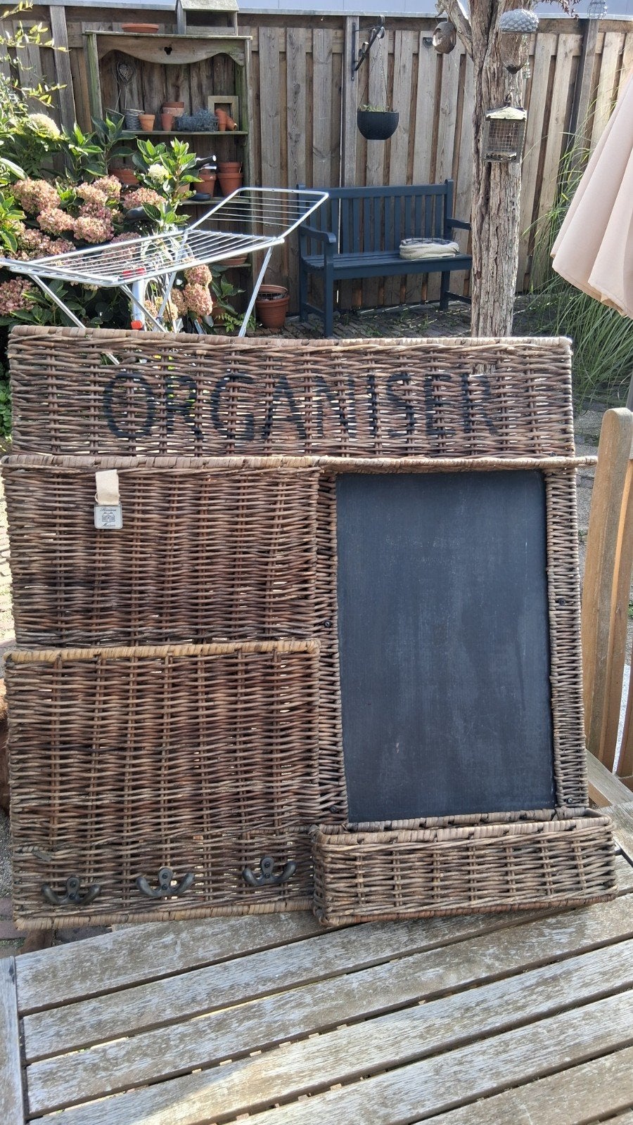 Riviera Maison Organizer 60x60 cm, Ophalen, Gebruikt, Landelijk, Natuurlijk materiaal