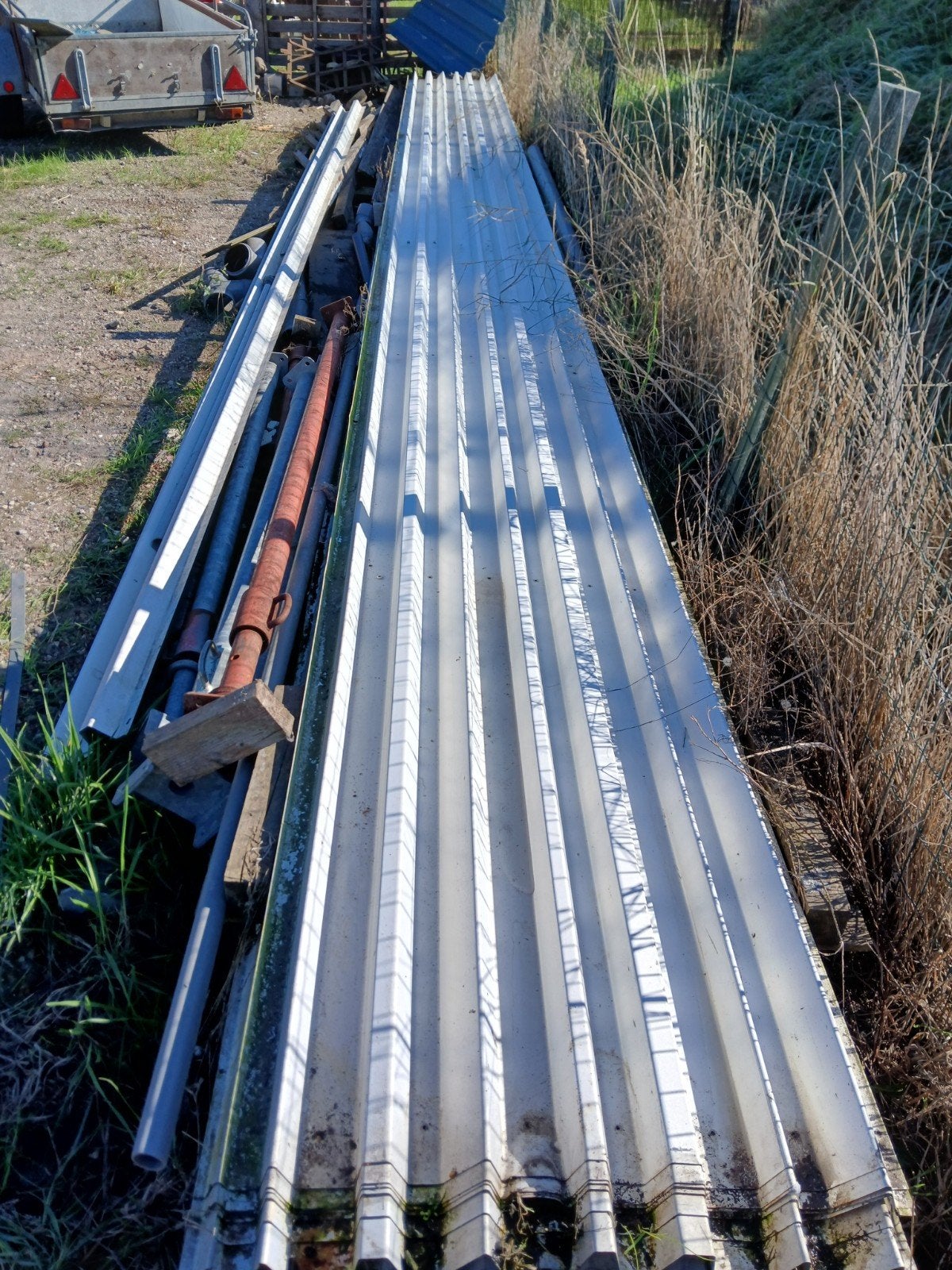 Damwandplaten wit 8.50 lang 70cm breedt, Ophalen, Gebruikt