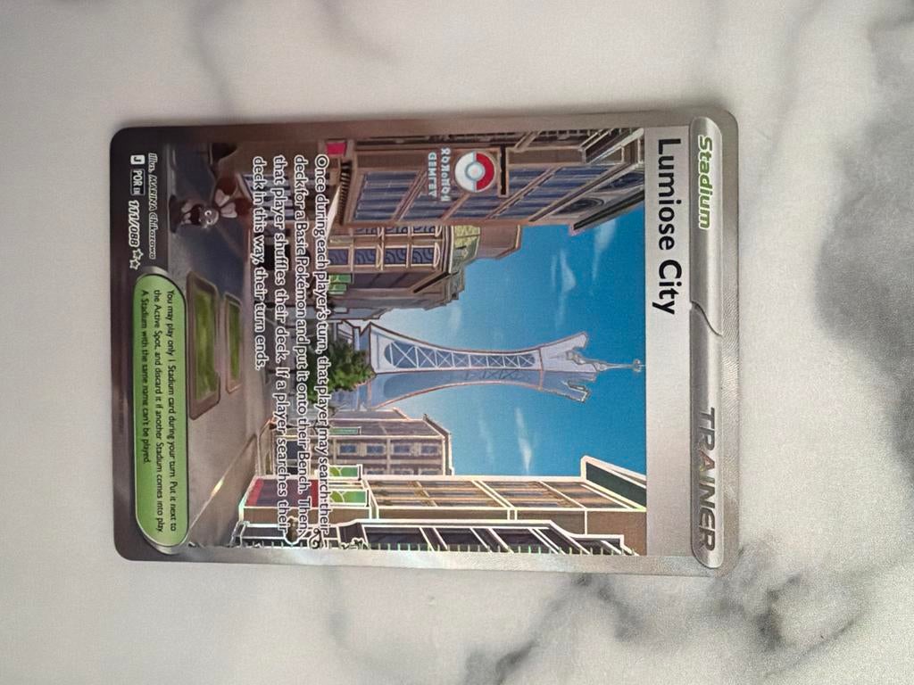 Pokemon TCG: Lumiose City Trainer Kaart (117/080), Ophalen of Verzenden, Zo goed als nieuw, Losse kaart