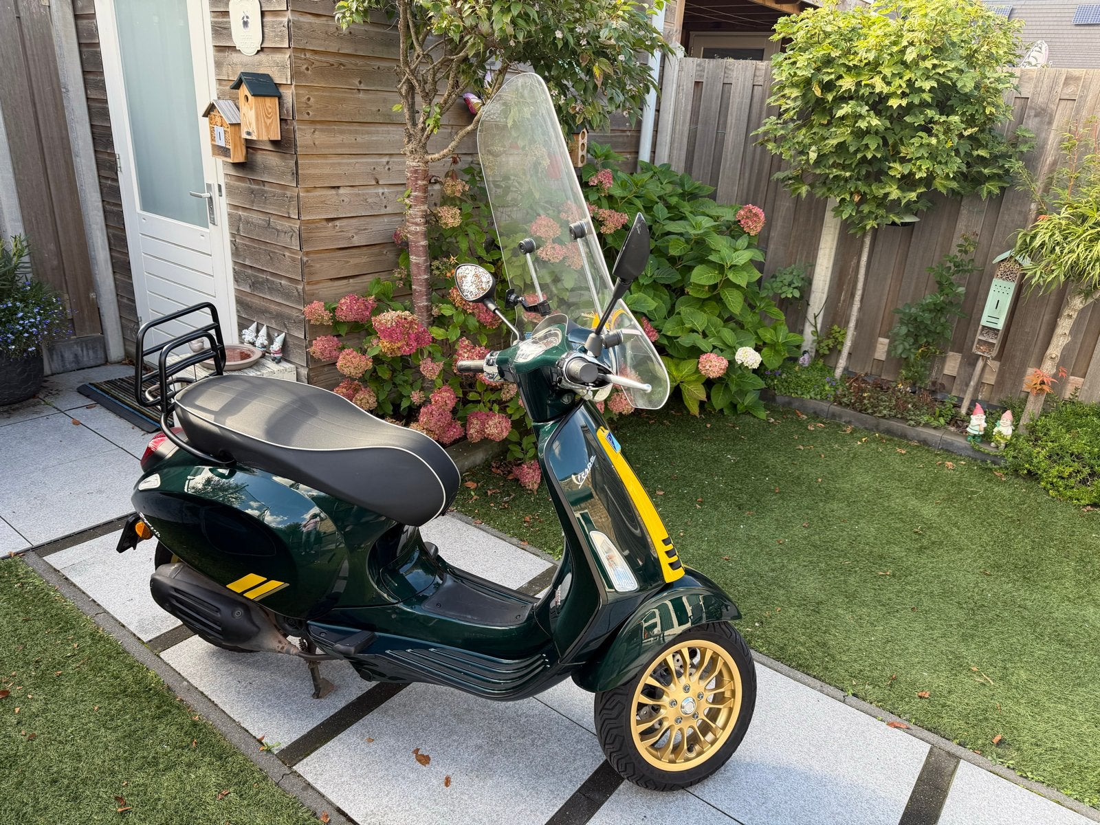 Vespa Sprint 50 4T 3V Racing Sixties - Groen/Geel juli 2020, Ophalen, Maximaal 45 km/u, Vespa S, Zo goed als nieuw