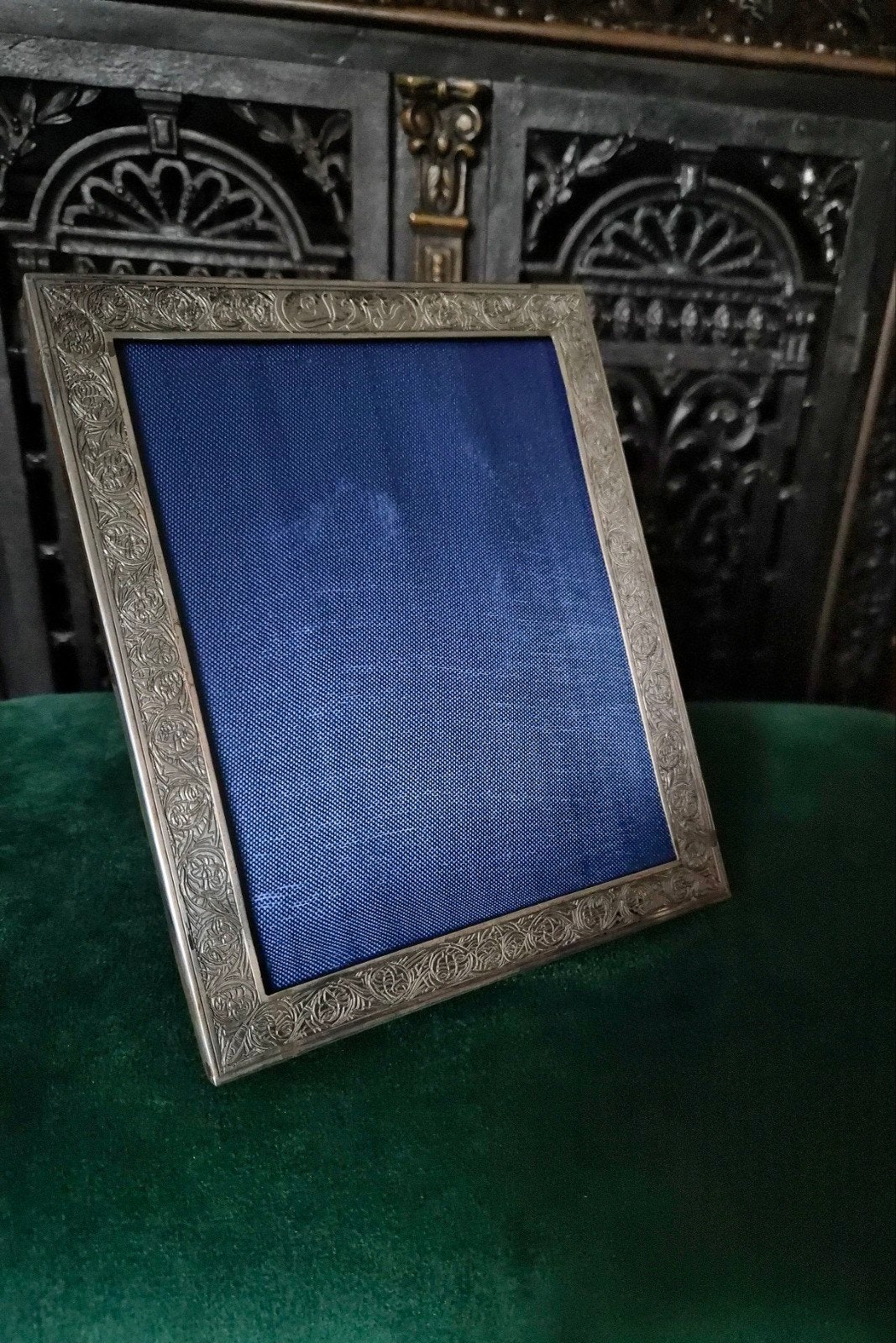 Prachtige Vintage Egyptische fotolijst – Massief 900 Zilver, Antiek en Kunst, Ophalen of Verzenden, Zilver