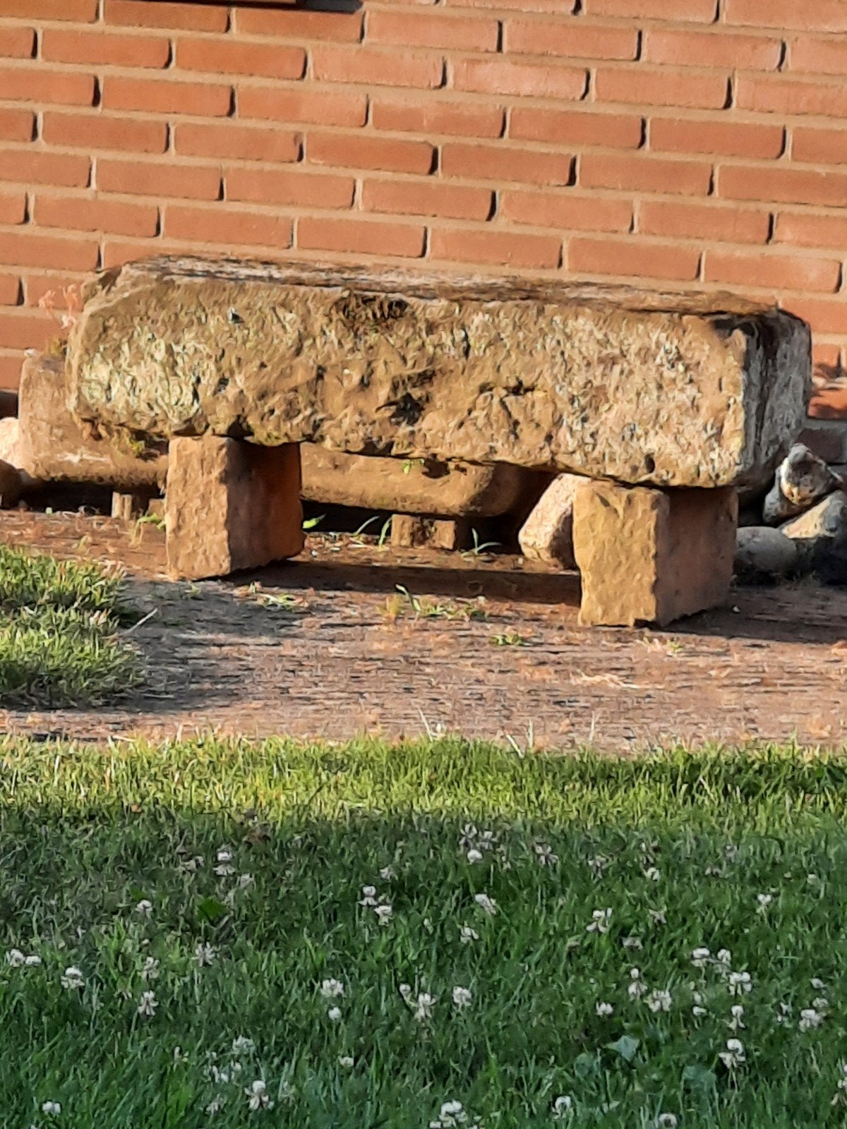 Bentheimer stenen bankje 100x40x25 cm, Tuin en Terras, Ophalen of Verzenden