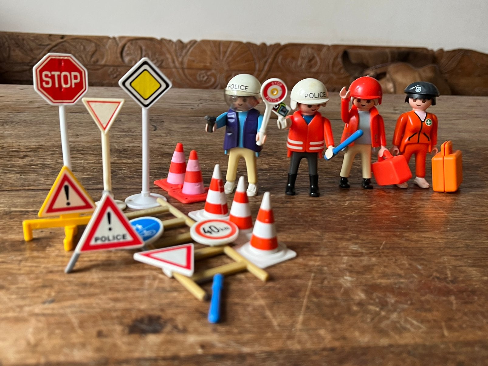 Playmobil Politie-set en werkwerkers-set, Kinderen en Baby's, Ophalen of Verzenden, Gebruikt