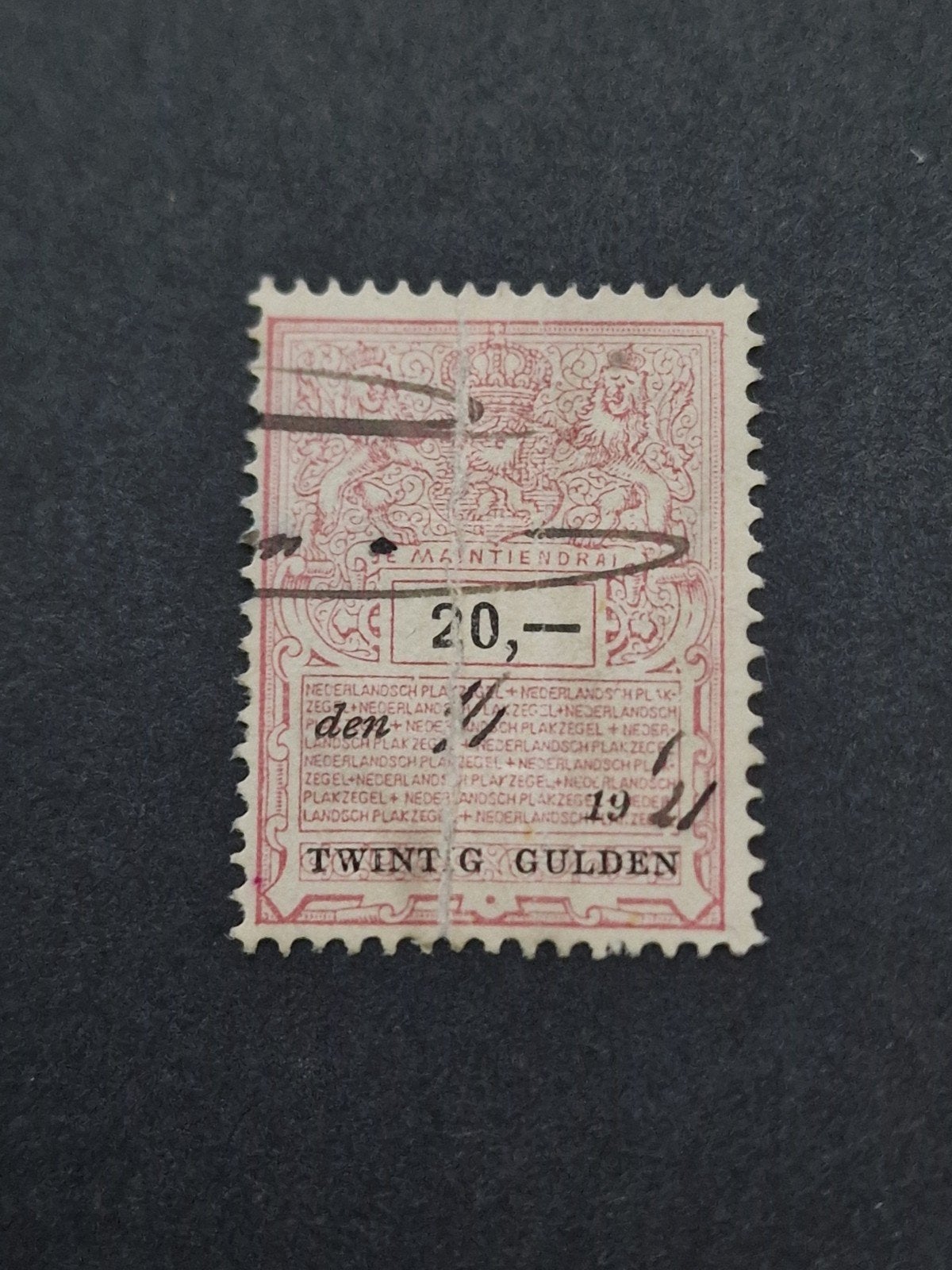 Barefoot 364 LEES Belastingzegel 1900 Nederland, Postzegels en Munten, Ophalen of Verzenden
