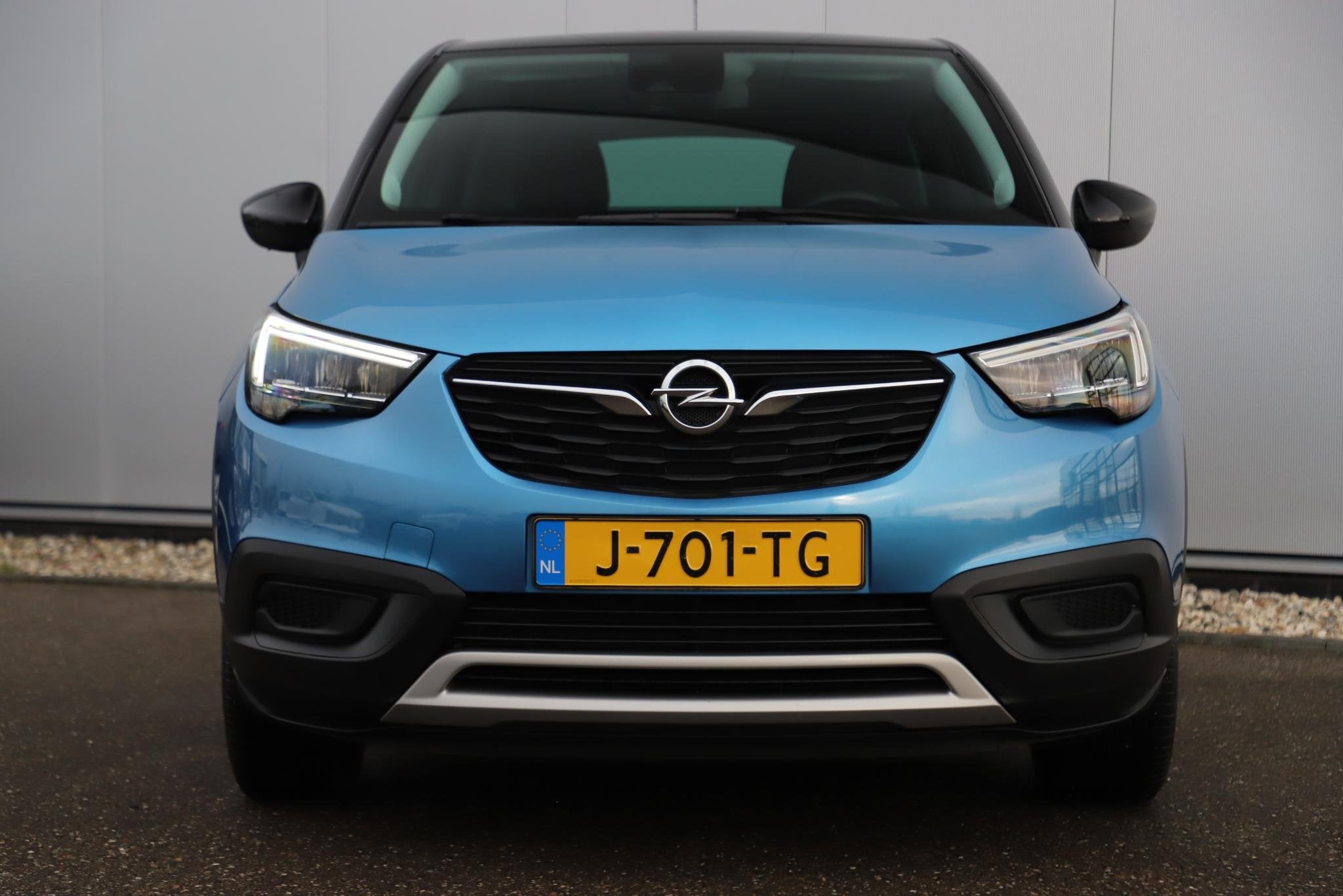 Opel Crossland X 1.2 Turbo Edition 2020 110PK Navigatie LED, Gebruikt, 1199 cc, Met garantie (alle), Blauw