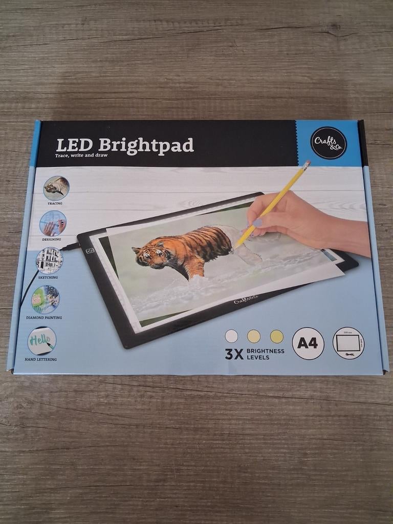 NIEUW Led brightpad A4 tekenbord overtrekken, Hobby en Vrije tijd, Tekenen, Ophalen of Verzenden, Nieuw, Overige typen