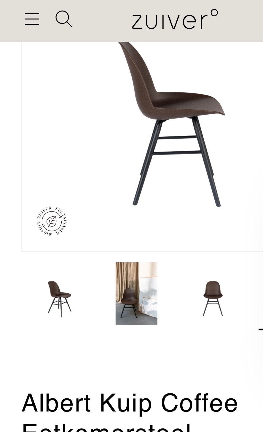 Albert Kuip stoelen van Zuiver 10 stuks 100 euro, Gebruikt, Overige kleuren, Vijf, Zes of meer stoelen, Ophalen