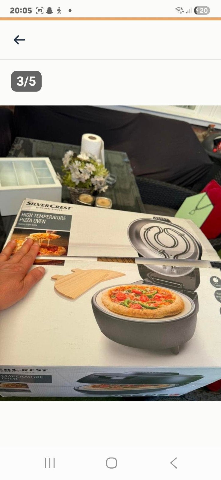 Silvercrest Pizzaoven - High Temperature Pizza Oven, Minder dan 45 cm, Minder dan 45 cm, Pizzaoven, Silvercrest