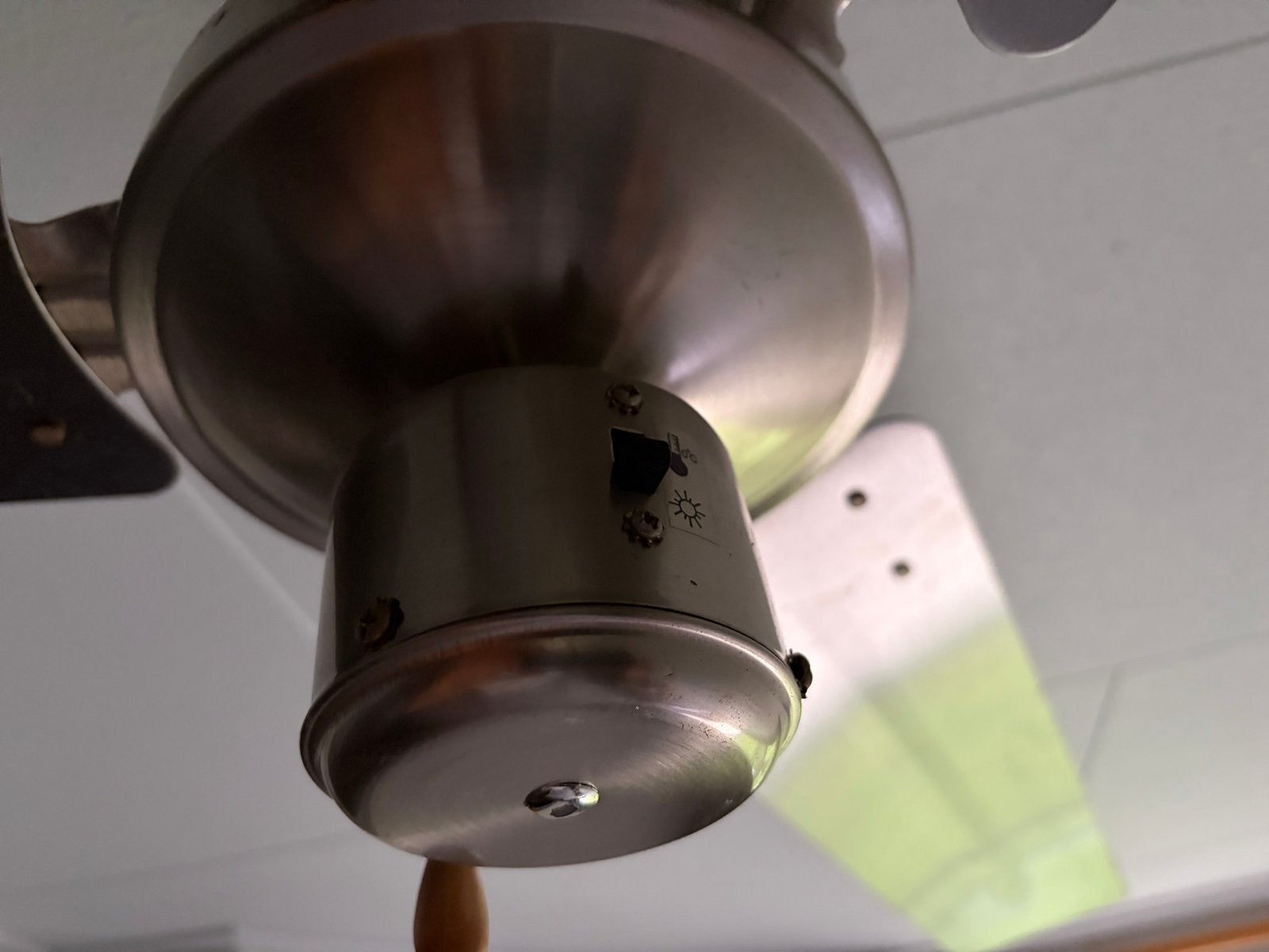 Plafondventilator met 3 snelheden en 2 draairichtingen, Ophalen, Gebruikt, Plafondventilator