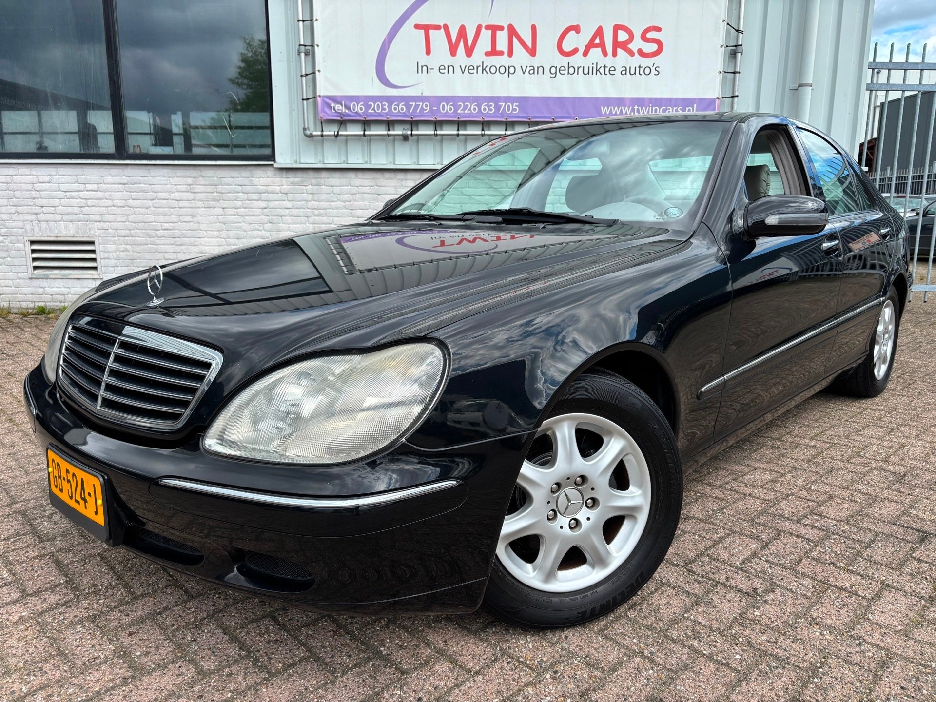 Mercedes-Benz S-klasse 320 Leder Xenon Luchtvering Youngtime, Auto's, Achterwielaandrijving, Gebruikt, Zwart, Bedrijf