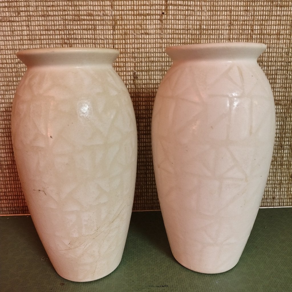 2 vintage vazen retro keramiek Studio Pottery 890-20, Ophalen of Verzenden