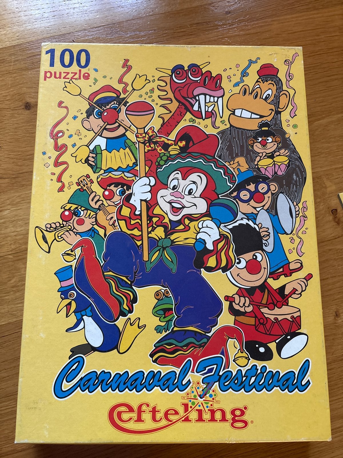 Efteling Carnaval Festival 100 stukjes puzzel, Ophalen of Verzenden, 10 tot 50 stukjes, Gebruikt, 4 tot 6 jaar