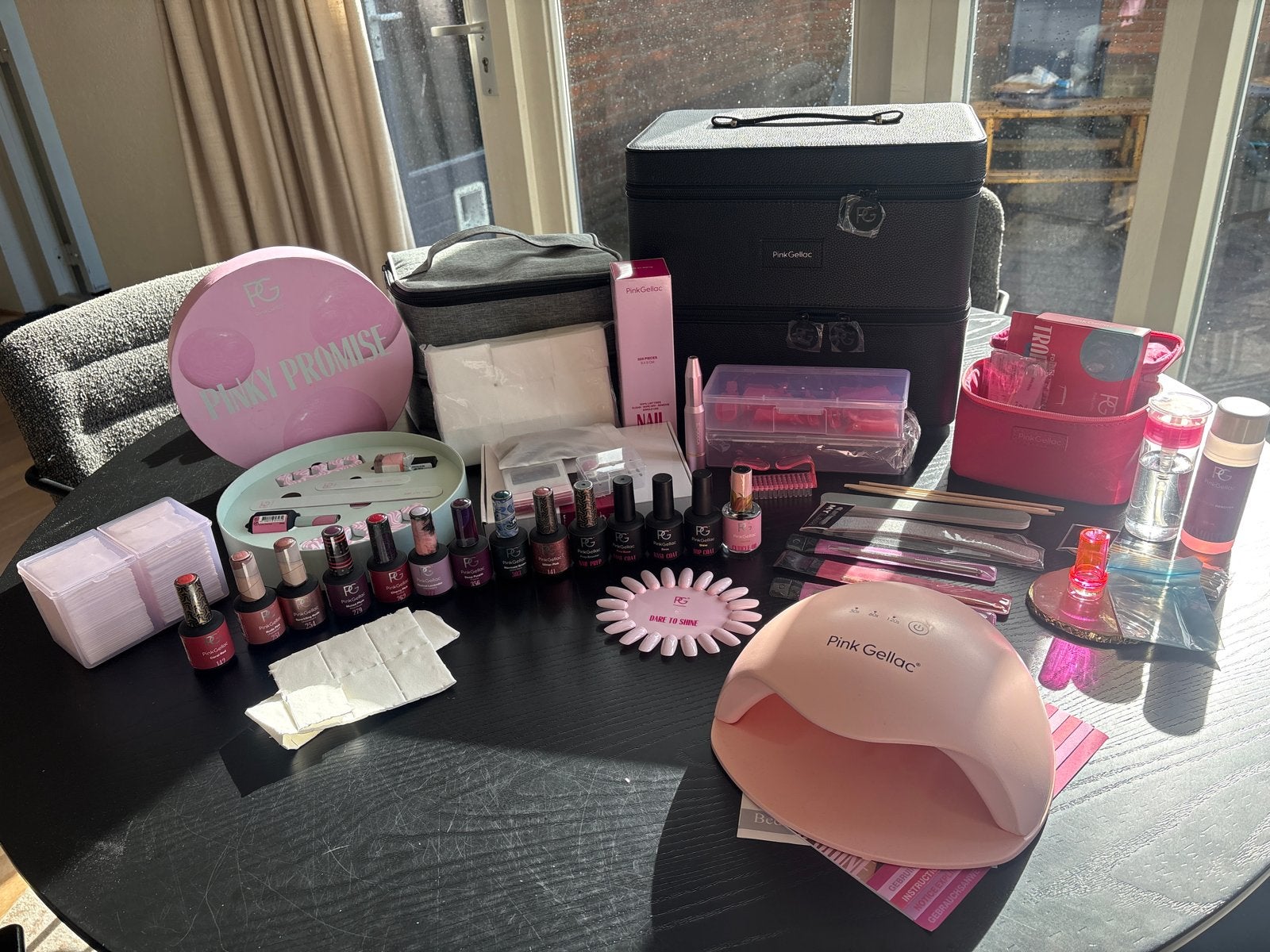 Pink Gellac Nagelset met Lamp en Accessoires, Ophalen of Verzenden, Gebruikt, Verzorging