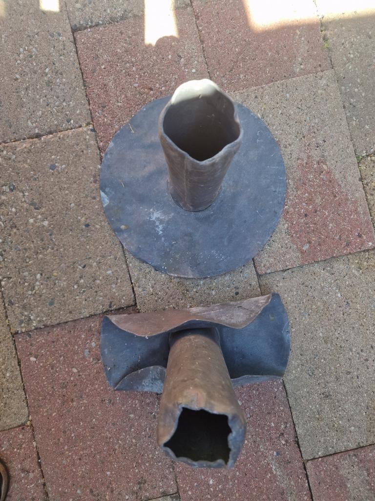 Loden ontluchting voor dak, 2 stuks, Gebruikt, Overige typen, Ophalen of Verzenden, Minder dan 5 m²