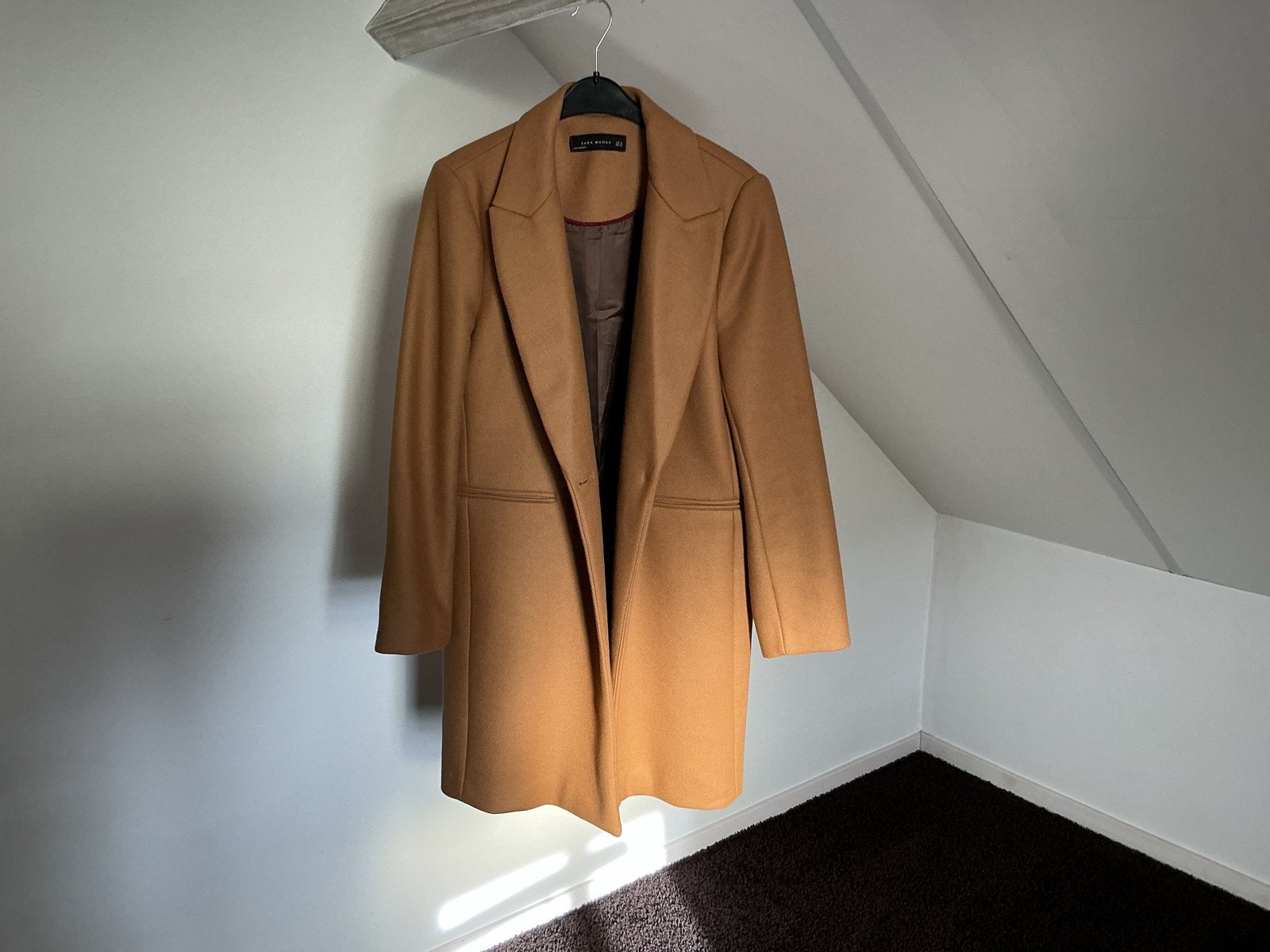 Nieuwe Zara winterjas/mantel - XL/L, Ophalen of Verzenden, Nieuw, Maat 46/48 (XL) of groter, Bruin