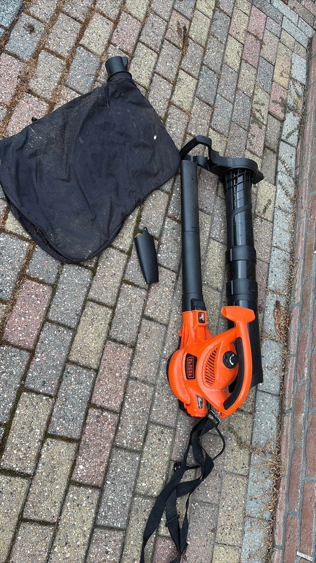 Black en decker bladblazer, Ophalen, Gebruikt, Met opvangzak, Handgedragen
