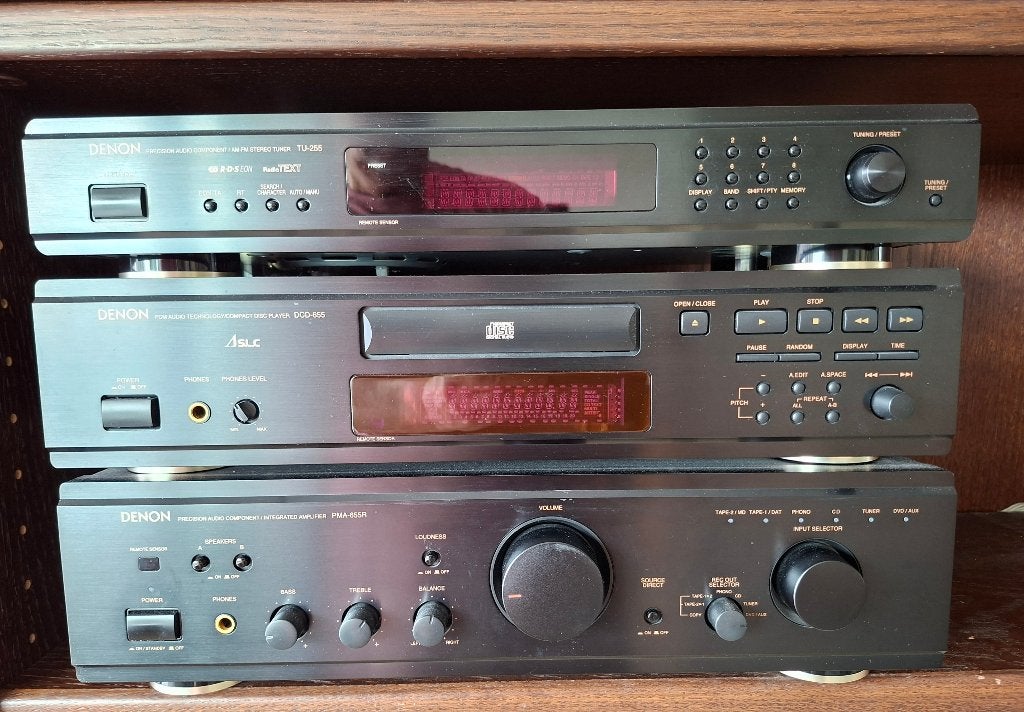 vintage stereo set Denion, Ophalen, Gebruikt, Tuner of Radio, Losse componenten
