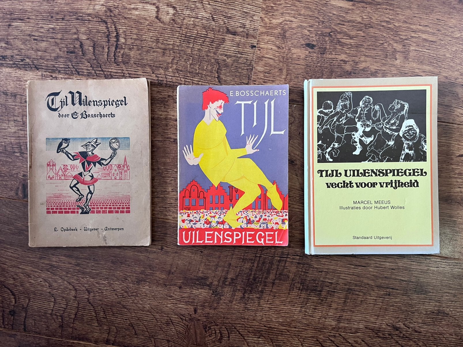 3 vintage Tijl Uilenspiegel boeken – o.a. uitgave 1949, Ophalen of Verzenden, Gelezen