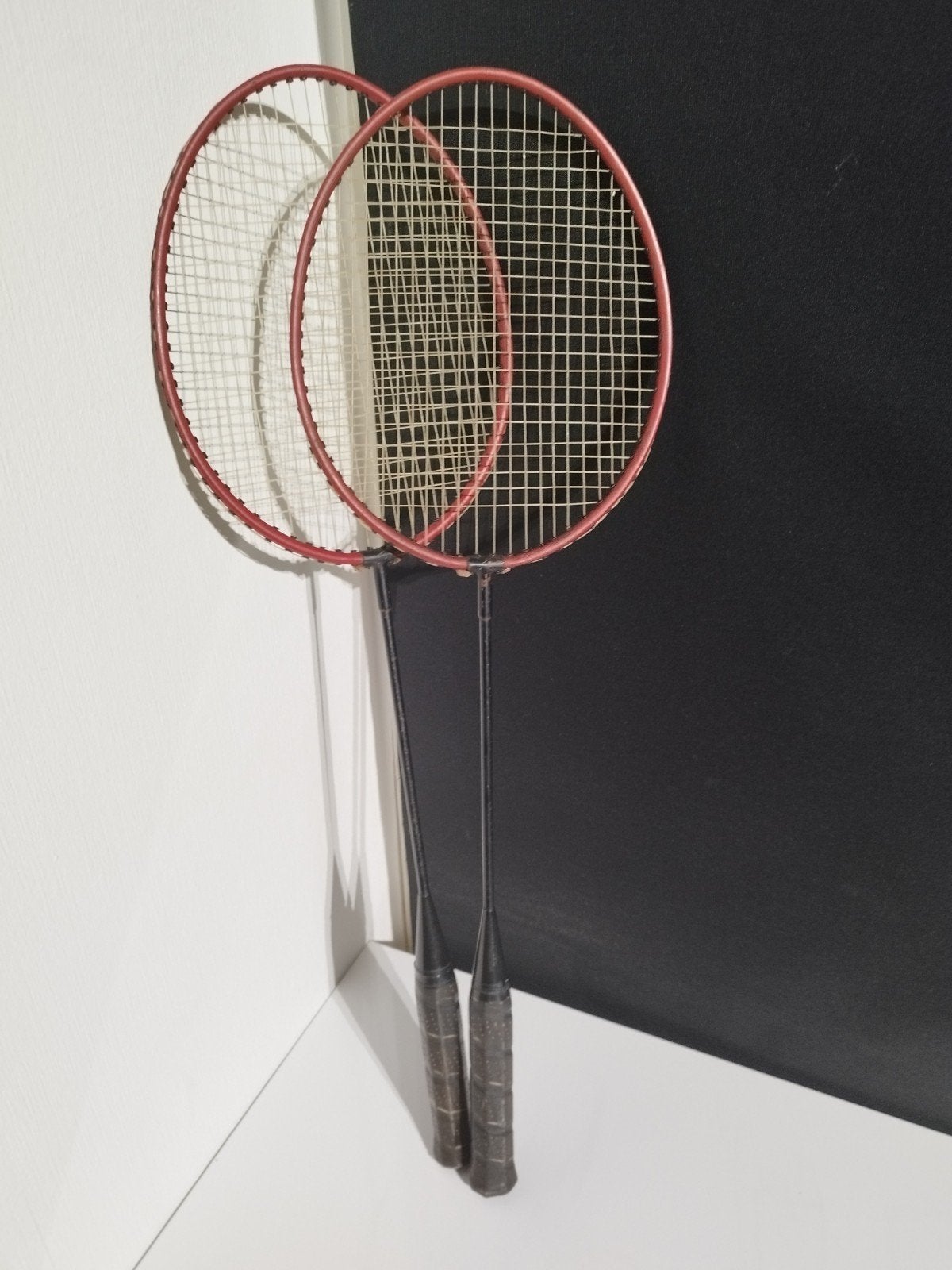 Badmintonrackets set van 2 met hoes, Ophalen of Verzenden, Gebruikt, Racket(s)