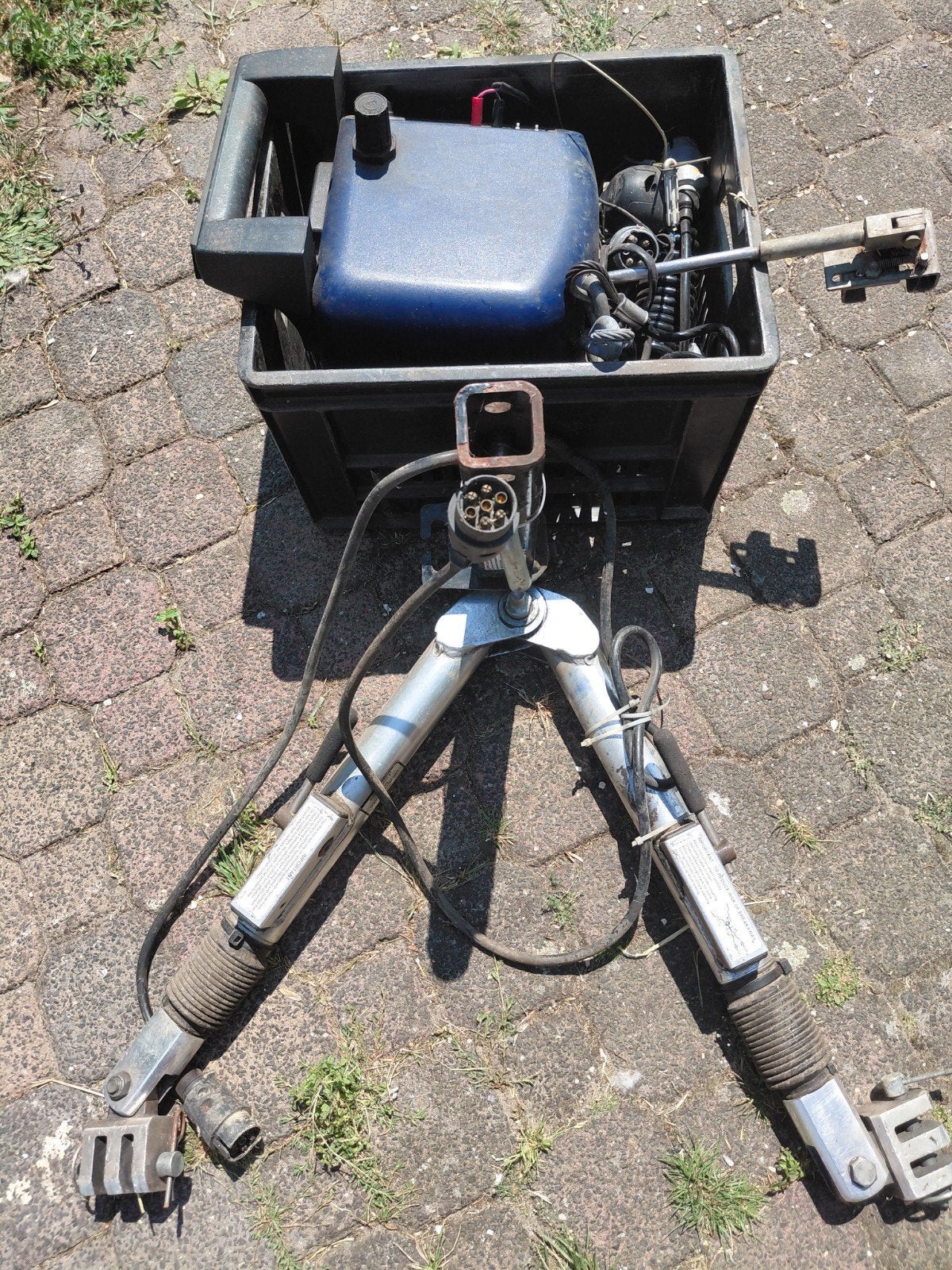 Triangel Camper voor auto achter de Camper, Ophalen
