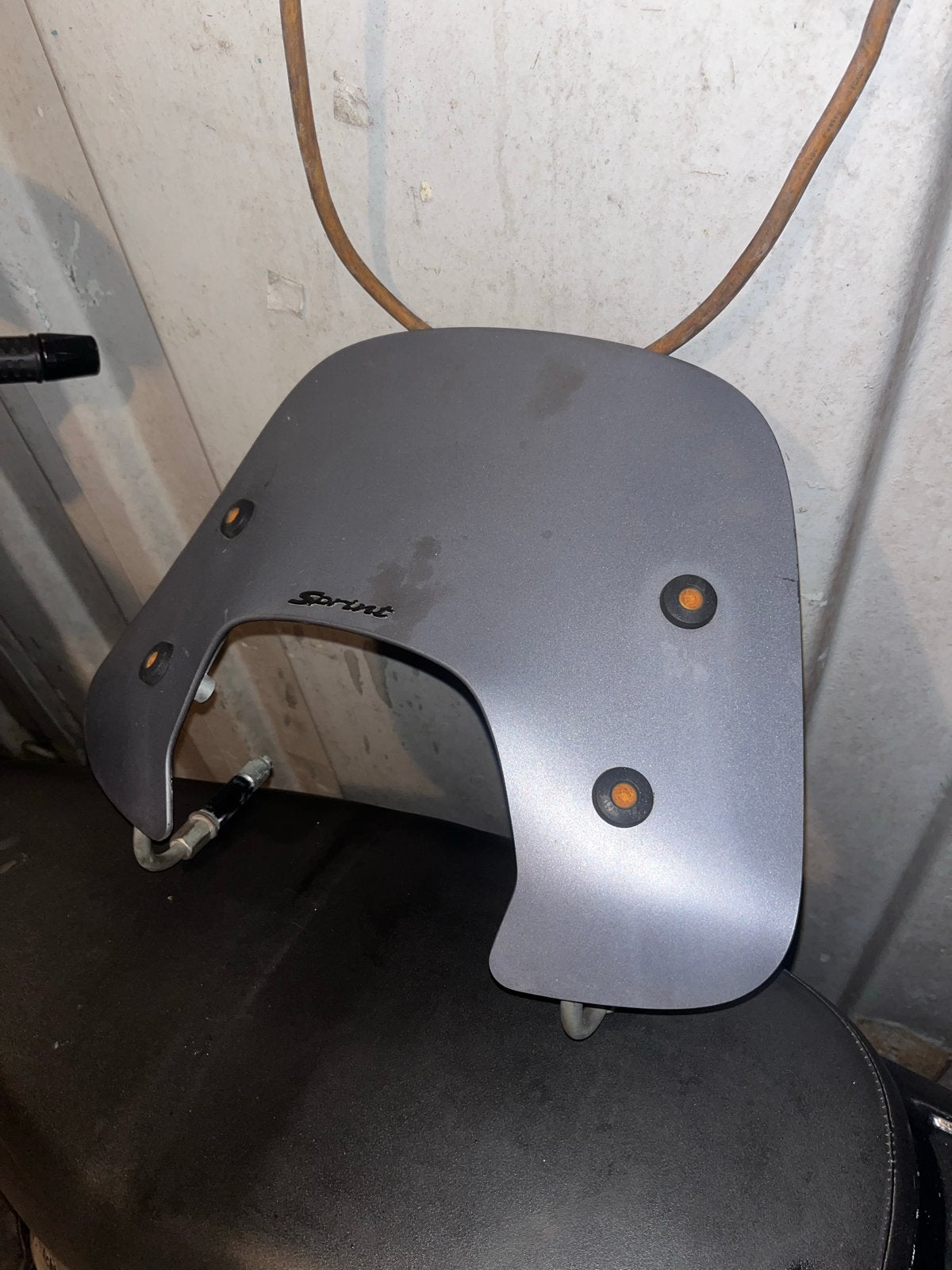 Windscherm voor Vespa Sprint - Grijs, Ophalen of Verzenden, Gebruikt, Overige typen, Vespa