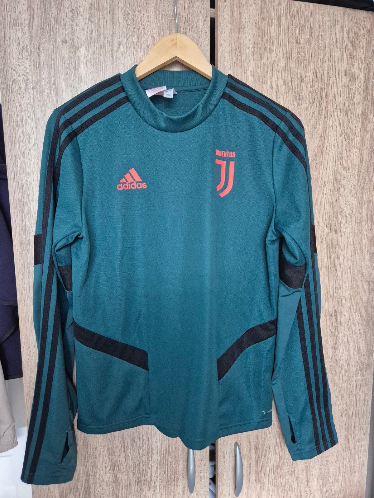 Adidas Juventus Trainingstrui Groen Maat l, Maat 48/50 (M), Ophalen of Verzenden, Zo goed als nieuw, Adidas