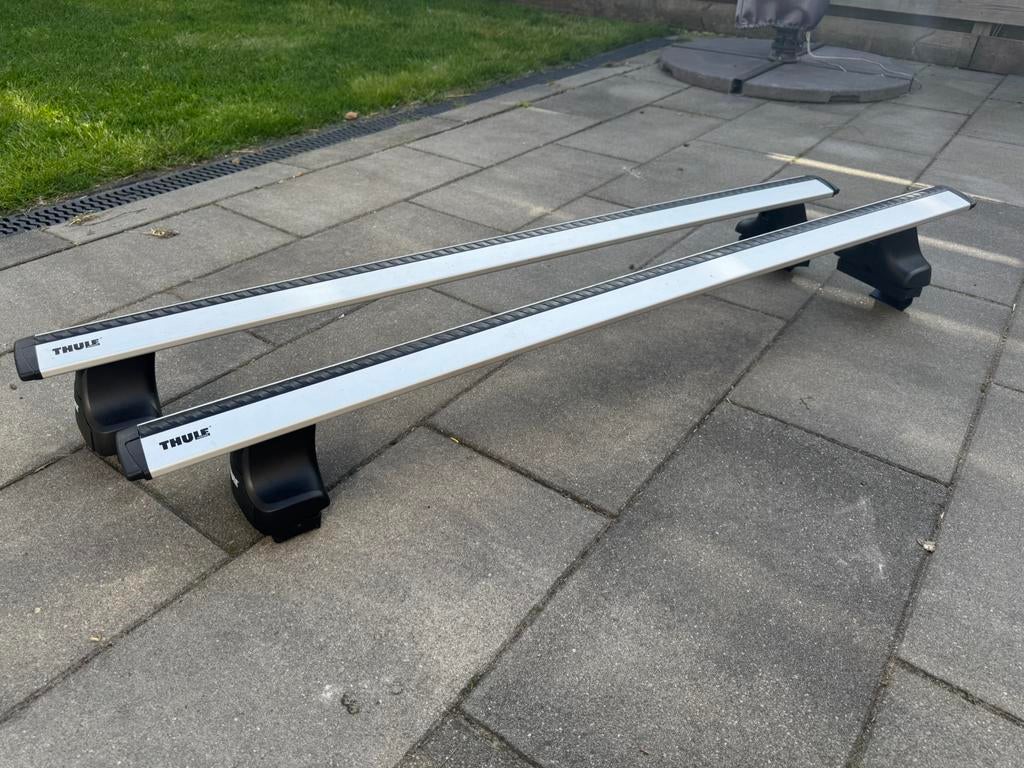 Thule dakdragerset 754 Wingbar EVO 127, Auto diversen, Dakdragers, Ophalen, Zo goed als nieuw