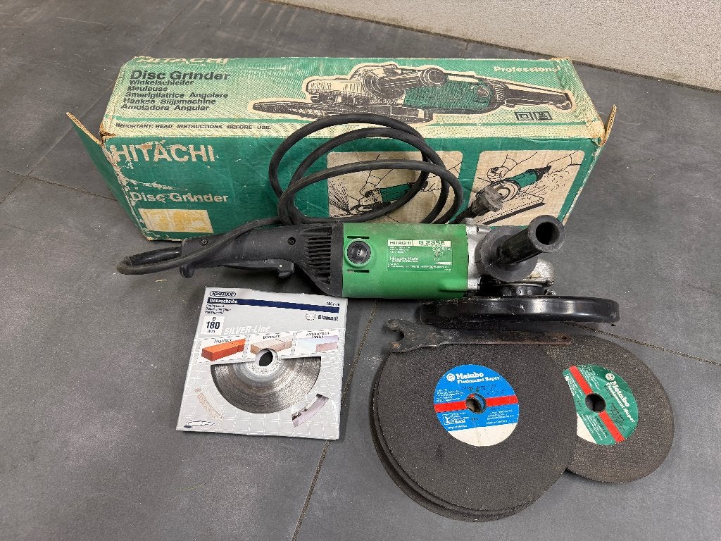 Hitachi haakse slijper, Ophalen, Zo goed als nieuw, 1000 watt of meer, Haakse handslijpmachine