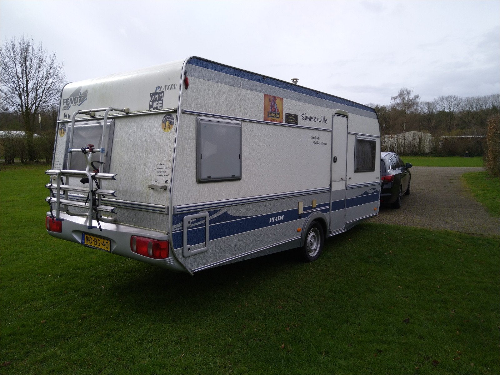 Fendt Platin 510 met voortent en luifel, Caravans en Kamperen, Vast bed, Rondzit, Particulier, Fendt