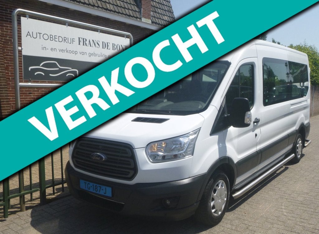 Ford Transit Kombi 310 2.0 TDCI L3H2 Trend AIRCO 9 PERSOONS, Auto's, Bestelauto's, 4 cilinders, Wit, Origineel Nederlands, Bedrijf