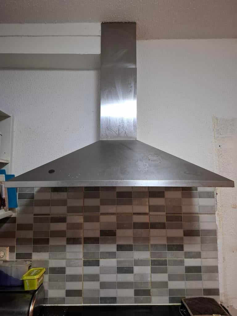 Whirlpool afzuigkap, Ophalen of Verzenden, Gebruikt, 200 tot 400 m³ per uur, Wandschouwkap