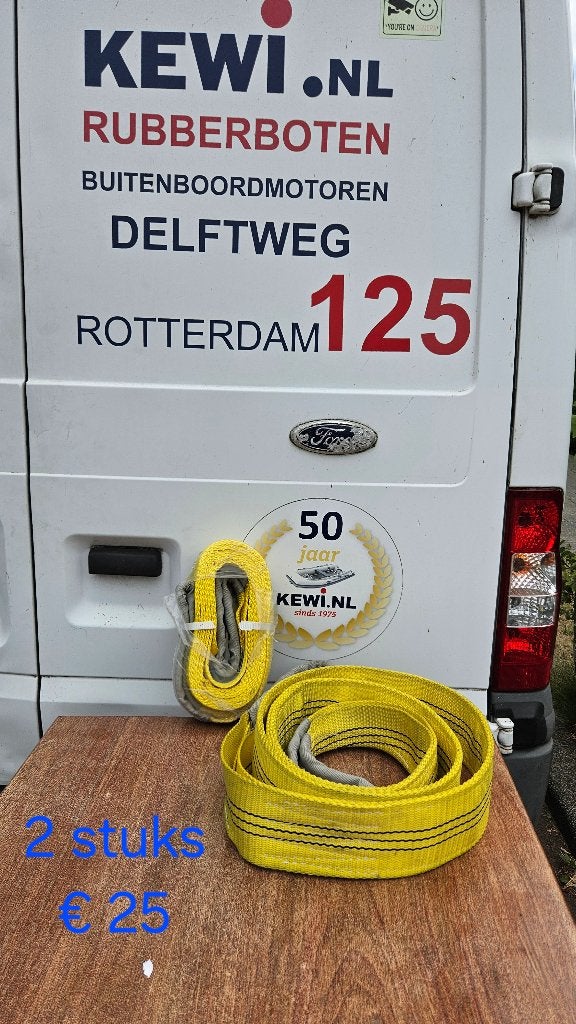 Takelbanden geel nieuw 3 ton, 3 mtr lang, Ophalen, Nieuw, Handmatig