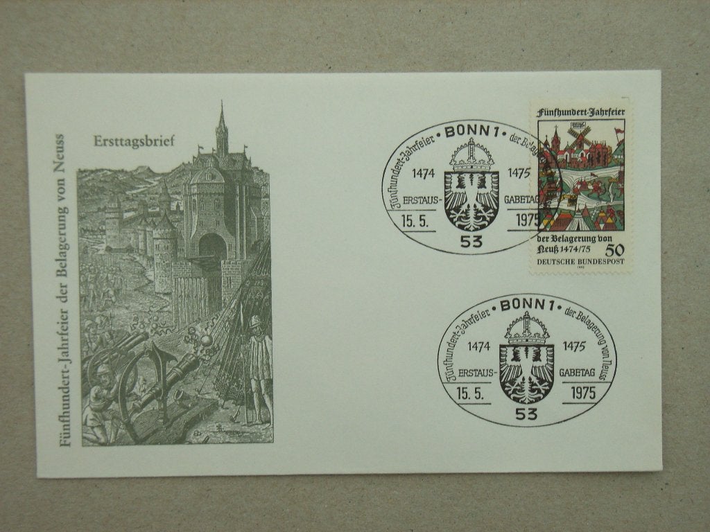 ZM  FDC Bundespost 843, Postzegels en Munten, Postzegels | Eerstedagenveloppen, Ophalen of Verzenden, Onbeschreven, Europa