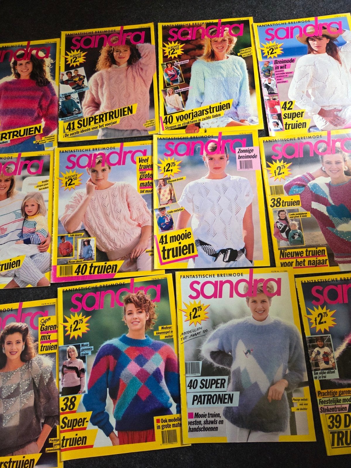 Zolderopruiming jaargang sandra breibladen 1988, Hobby en Vrije tijd, Ophalen of Verzenden, Breien, Patroon of Boek